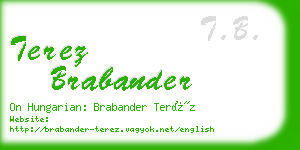 terez brabander business card